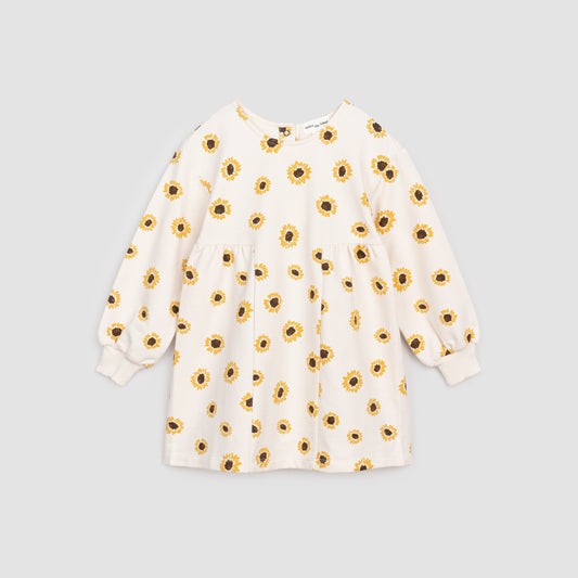 Baby Sunflower Crème Terry Dress
