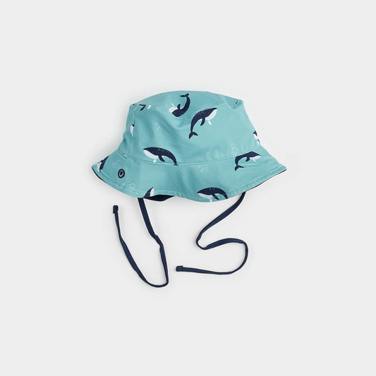 Whale Print On Reversible Sun Hat